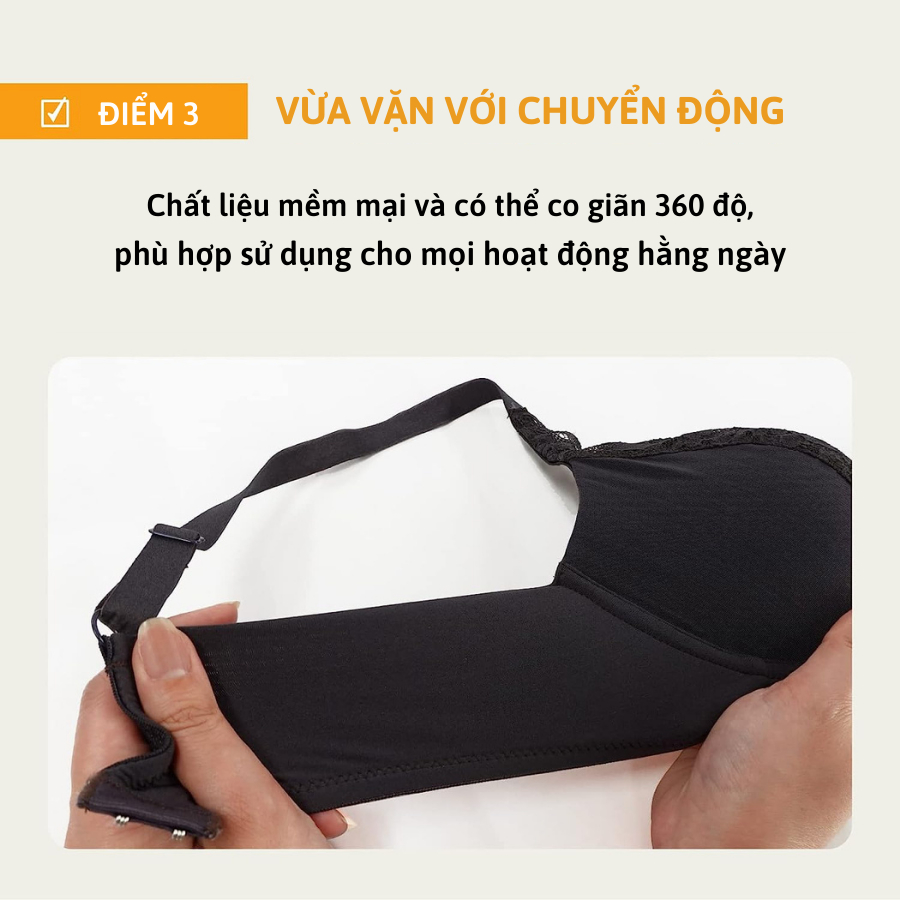 Áo lót Wacoal ISFB332 không gọng, nâng đẩy, ren, chống chảy xệ - Lecien