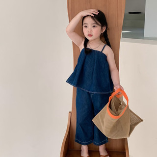 (Ảnh thật) Set bò denim cho bé từ 2 đến 8 tuổi