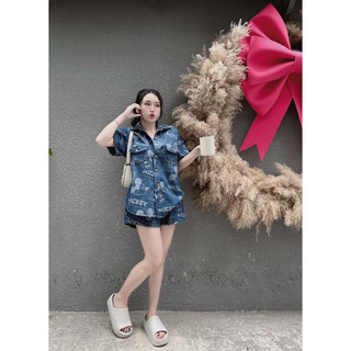 🌈 bigsize set jeans mickey đùi🌈