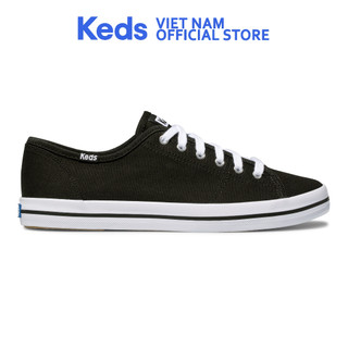 Giày Keds Nữ - Kickstart Canvas Seasonal Solid Black - KD054684