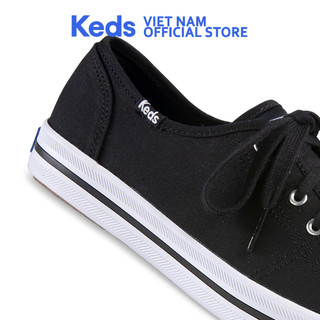 Giày Keds Nữ - Kickstart Canvas Seasonal Solid Black - KD054684