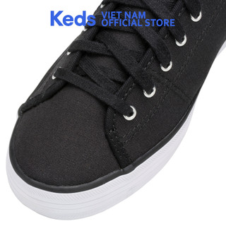Giày Keds Nữ - Kickstart Canvas Seasonal Solid Black - KD054684