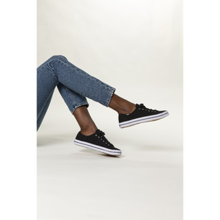 Giày Keds Nữ - Kickstart Canvas Seasonal Solid Black - KD054684