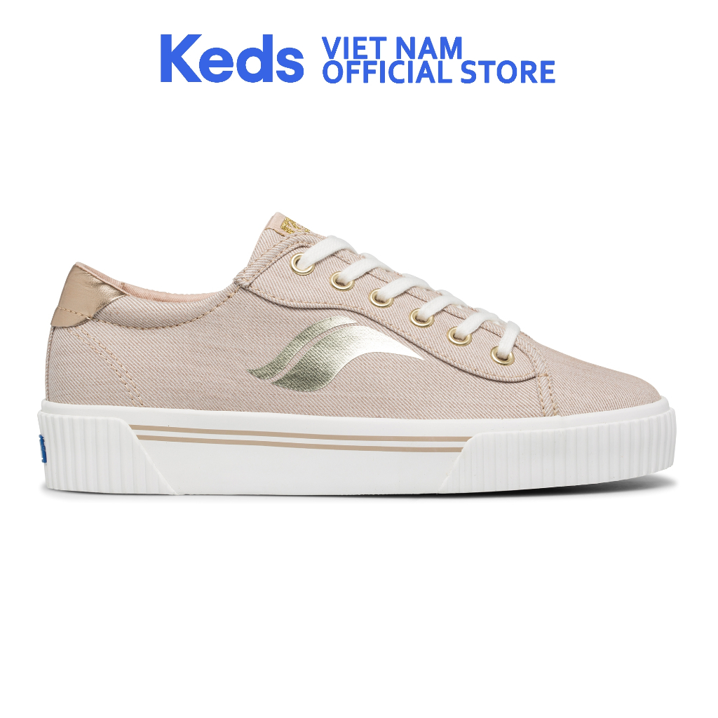 Giày Thể Thao Keds Nữ- Crew Kick Alto Canvas Soft Twill Taupe- KD065525