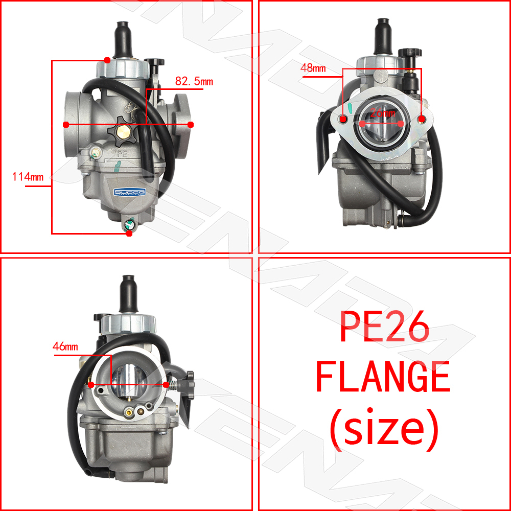 KENADA Bình xăng con nova LS họng 26mm co THÁP co bắt ốc Wave Dream Sirius