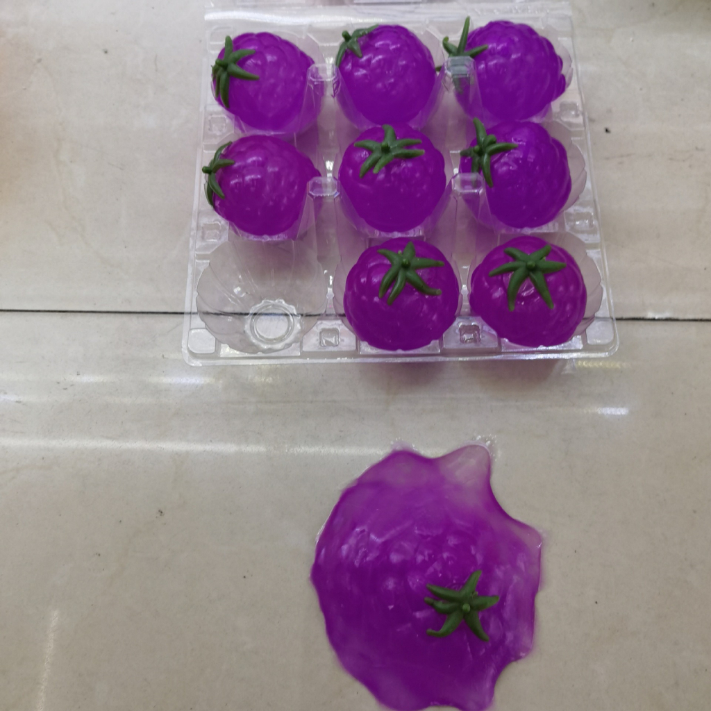 Quả Nho Tím mềm dẻo⚡ HOT TREND ⚡ Squishy Mochi Cute, Đồ Chơi Xả Stress Dễ Thương Xua Tan Căng Thẳng slam slime0