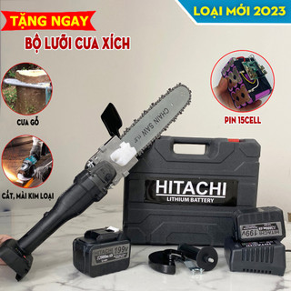 [TẶNG LƯỠI CƯA XÍCH] MÁY MÀI PIN HITACHI 199V - KHÔNG CHỔI THAN - MÁY MÀI GÓC HITACHI - MÁY CẮT CHUYÊN DỤNG