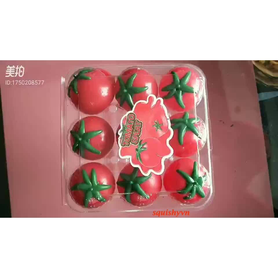 Quả Cà Chua Đỏ Squishy Gudetama đáng yêu mochi slime bóp xả stress giải tỏa căng thẳng