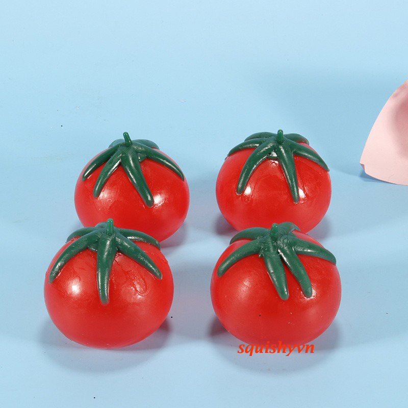 Quả Cà Chua Đỏ Squishy Gudetama đáng yêu mochi slime bóp xả stress giải tỏa căng thẳng