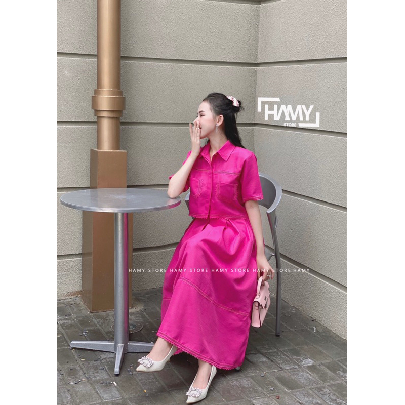 Sét Cổ Sơ Mi Phối Ren