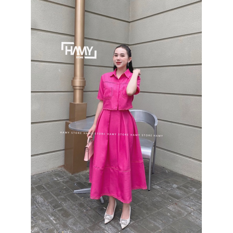 Sét Cổ Sơ Mi Phối Ren