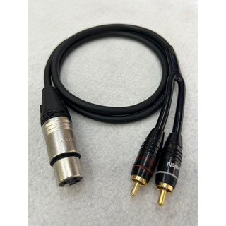 Dây canon đực cái ra 2 đầu Av