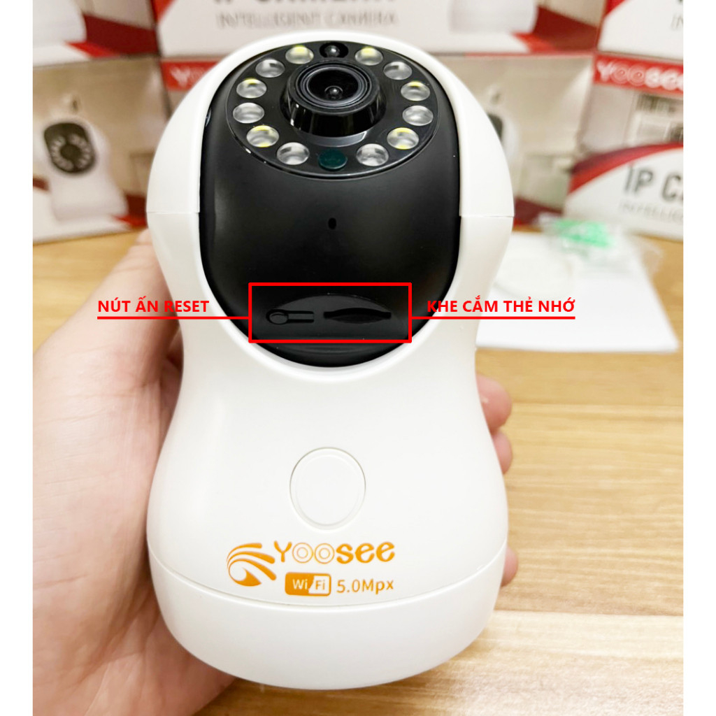 Camera IP Wifi Trong Nhà Yoosee YS12 Full HD 1080P Xoay 360 Độ - Hình ảnh sắc nét