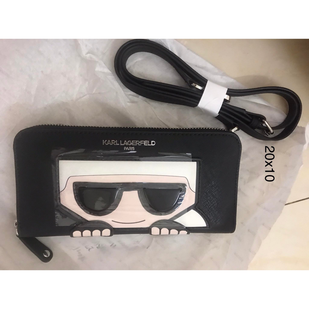 Ví nữ Karl Lagerfield, có dây đeo chéo, ngang 20cm