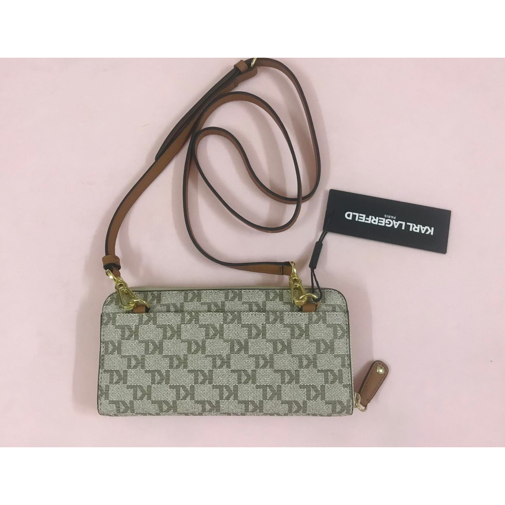 Ví nữ Karl Lagerfield, có dây đeo chéo, ngang 20cm