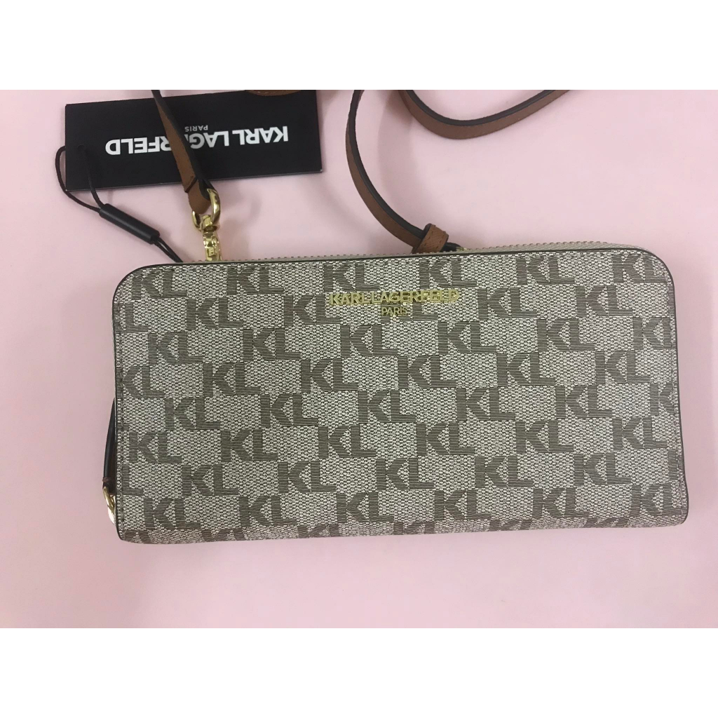 Ví nữ Karl Lagerfield, có dây đeo chéo, ngang 20cm