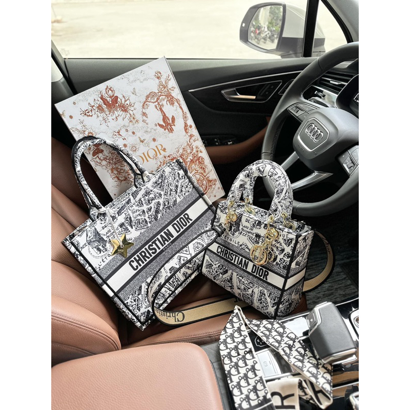 Hàng sẵn Túi Tote nữ  fullbox+ Tặng kèm khăn