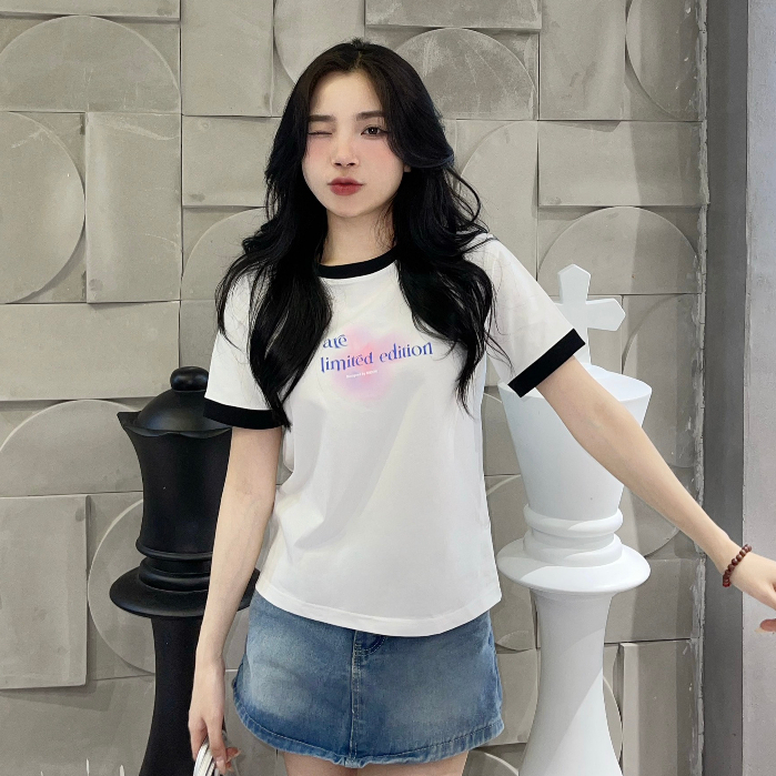 Áo thun Baby Tee LIMITED unisex phông Nam Nữ Local Brand Chính Hãng Logo Midori M Studio