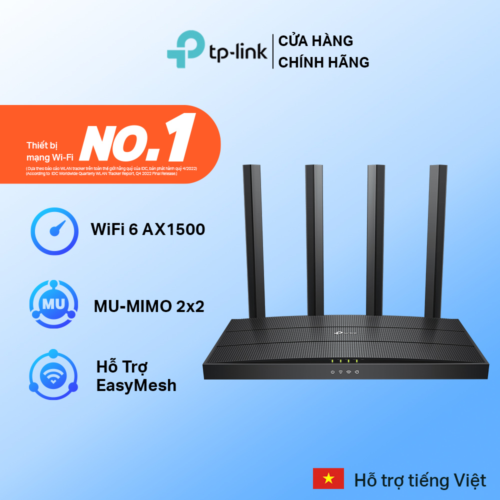 [Hỏa Tốc] Bộ Phát Router WiFi 6 TP-Link Archer AX12 Băng Tần Kép AX1500