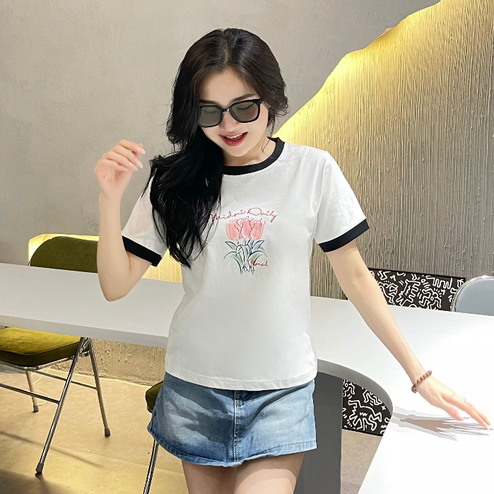 Áo thun Baby Tee LIMITED unisex phông Nam Nữ Local Brand Chính Hãng Logo Midori M Studio