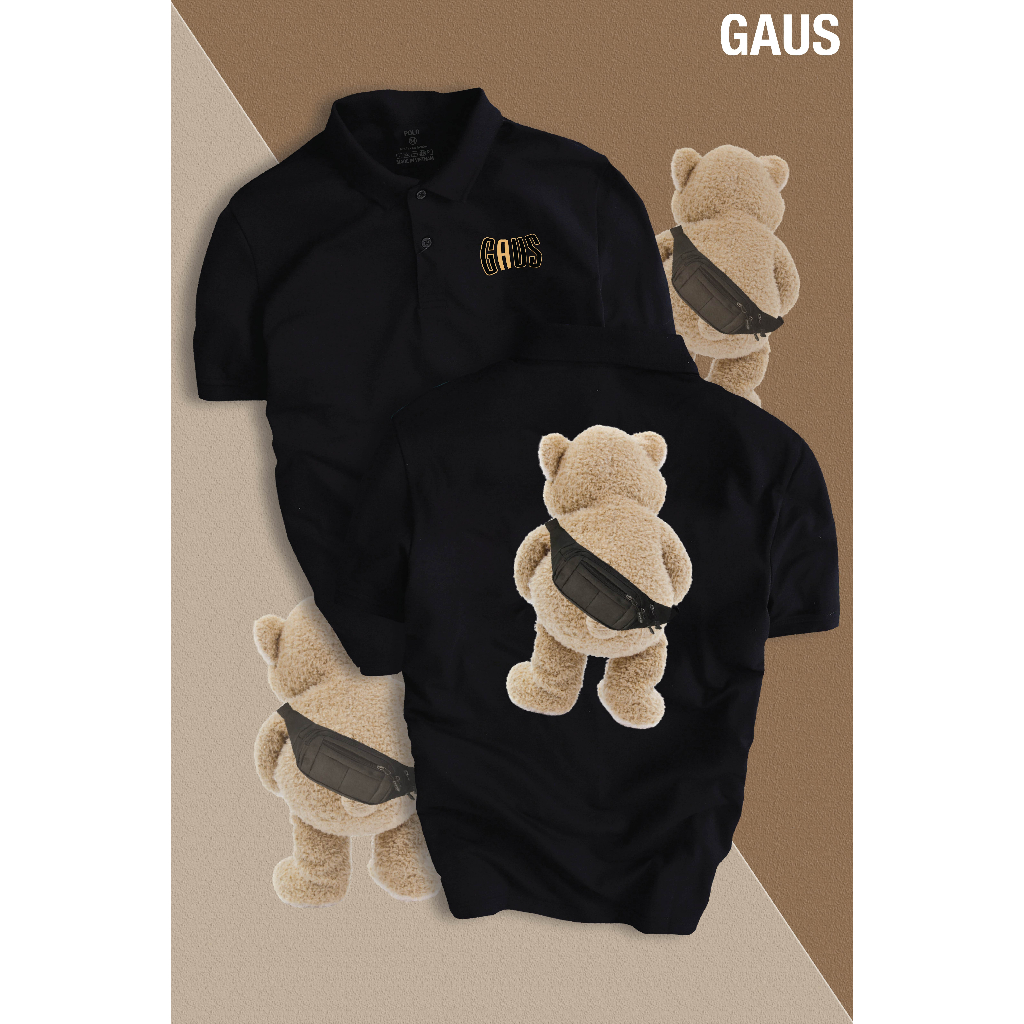Áo Polo GẤU GAUS nam nữ cổ bẻ vải xịn Unisex, cao cấp, lịch lãm