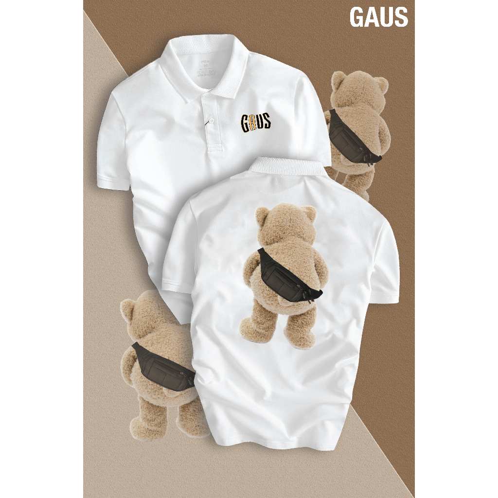 Áo Polo GẤU GAUS nam nữ cổ bẻ vải xịn Unisex, cao cấp, lịch lãm