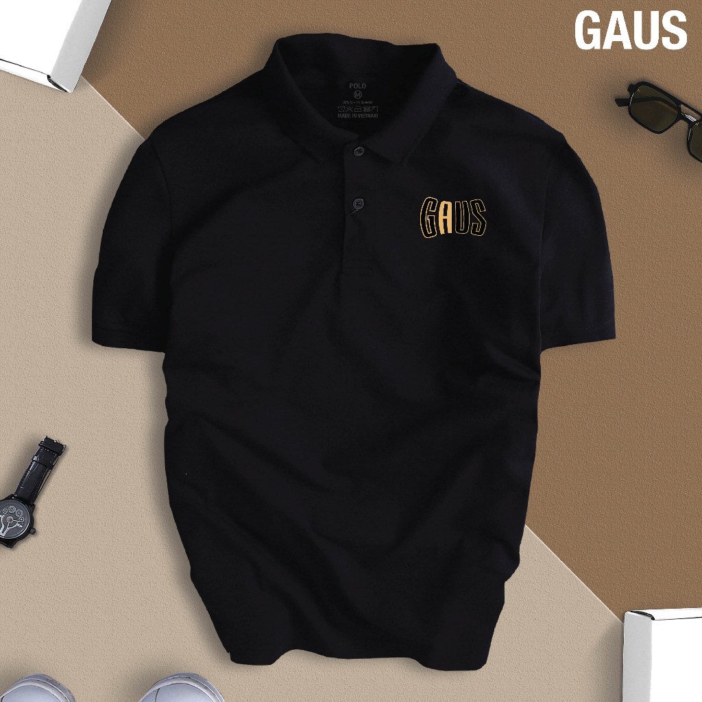 Áo Polo GẤU GAUS nam nữ cổ bẻ vải xịn Unisex, cao cấp, lịch lãm