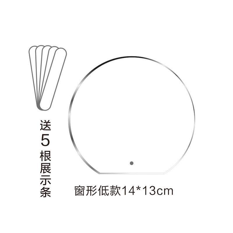 Khung mica trong suốt trưng mẫu móng