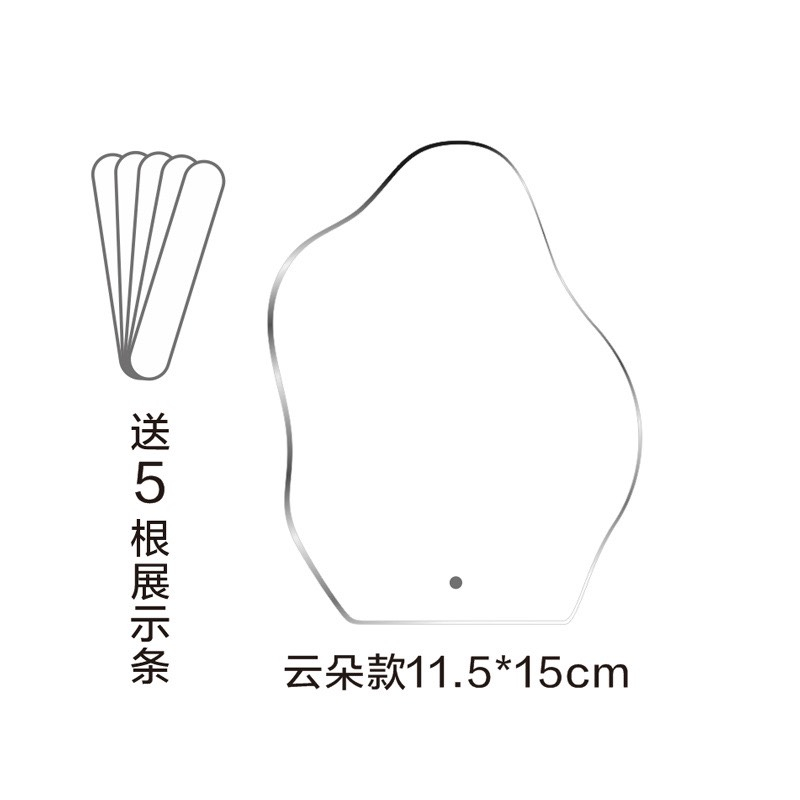 Khung mica trong suốt trưng mẫu móng