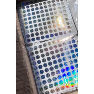 tem dán số thứ tự từ 1 - 200