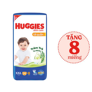 Tã quần Huggies mẫu mới (Đệm mây co giãn) M76/L68/XL62/XXL54