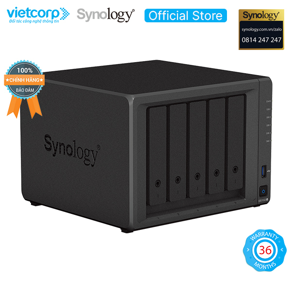 Thiết bị lưu trữ NAS Synology DS1522+ - Hàng chính hãng