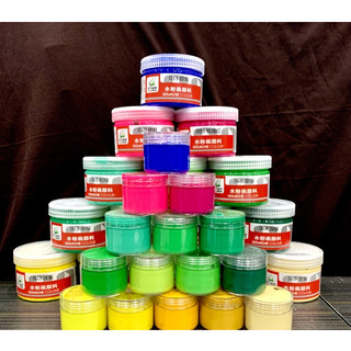 Màu gouache Chinjoo màu bột pha sẵn lọ 20ml đủ 36 màu