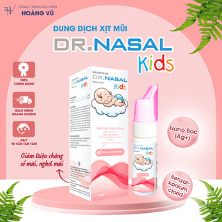 Dung dịch xịt mũi kháng khuẩn dr.nasal kids nano bạc 70ml người lớn/trẻ em