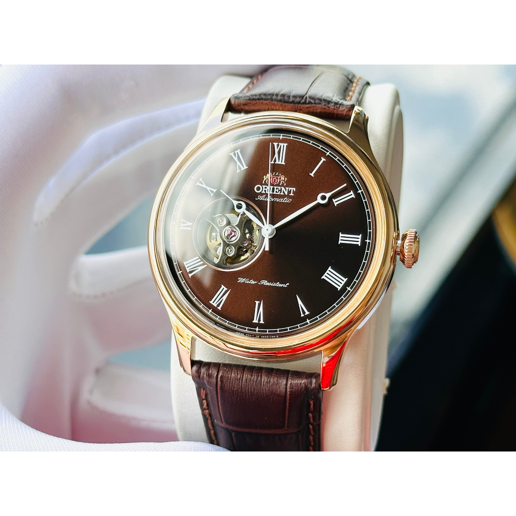 Đồng hồ nam dây da Orient Caballero FAG00001T0 Nâu Cafe