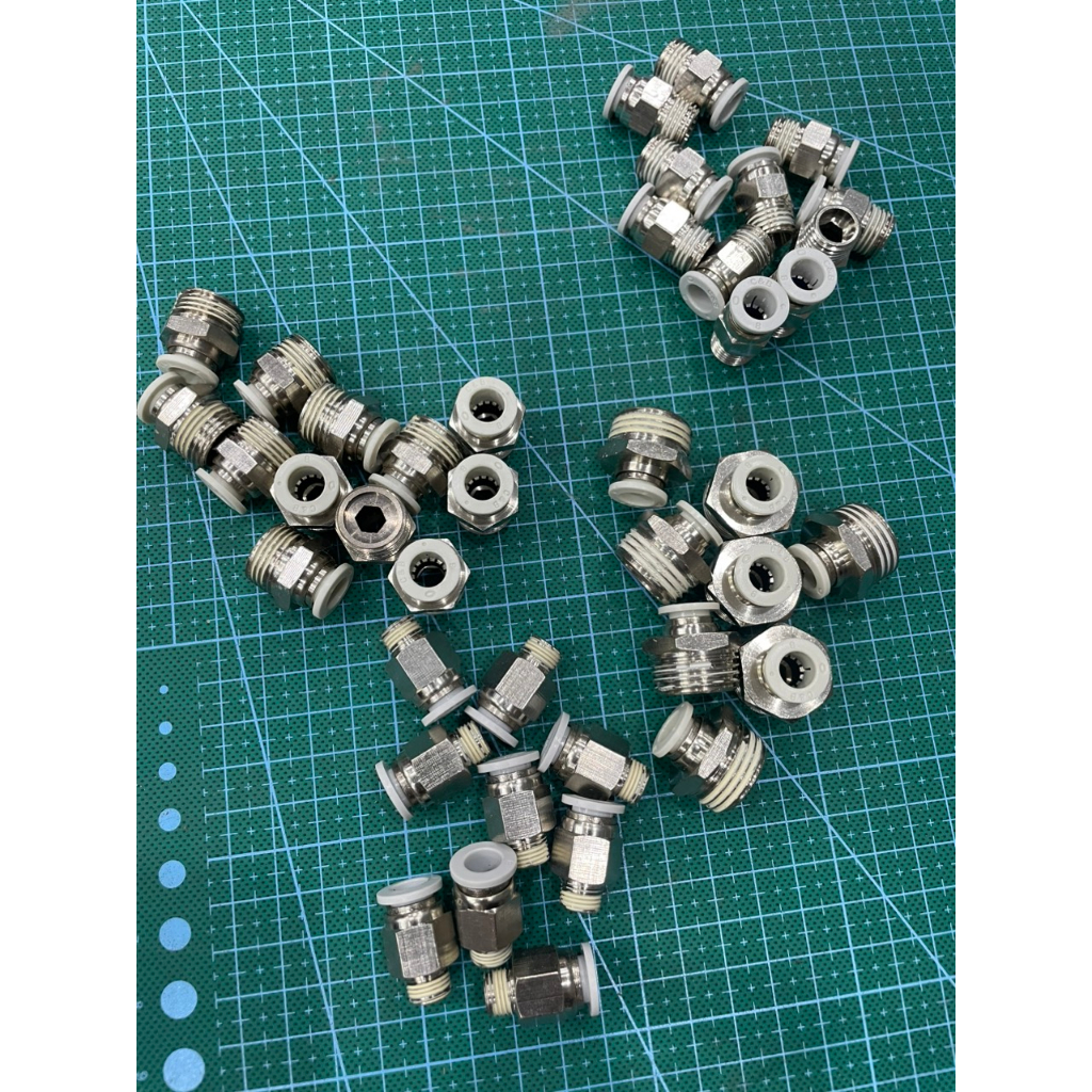 Cút nối nhanh ống hơi 8 có ren bằng inox