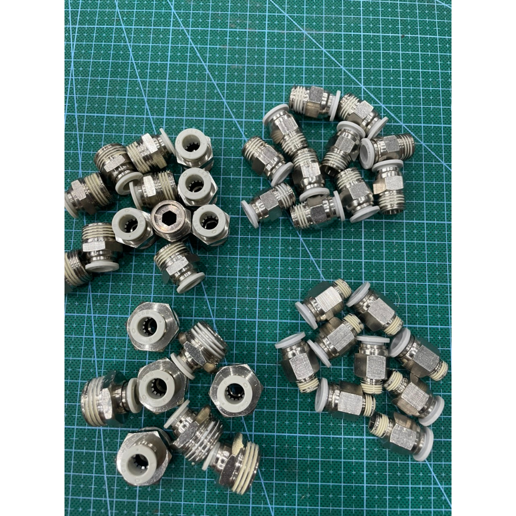 Cút nối nhanh ống hơi 8 có ren bằng inox