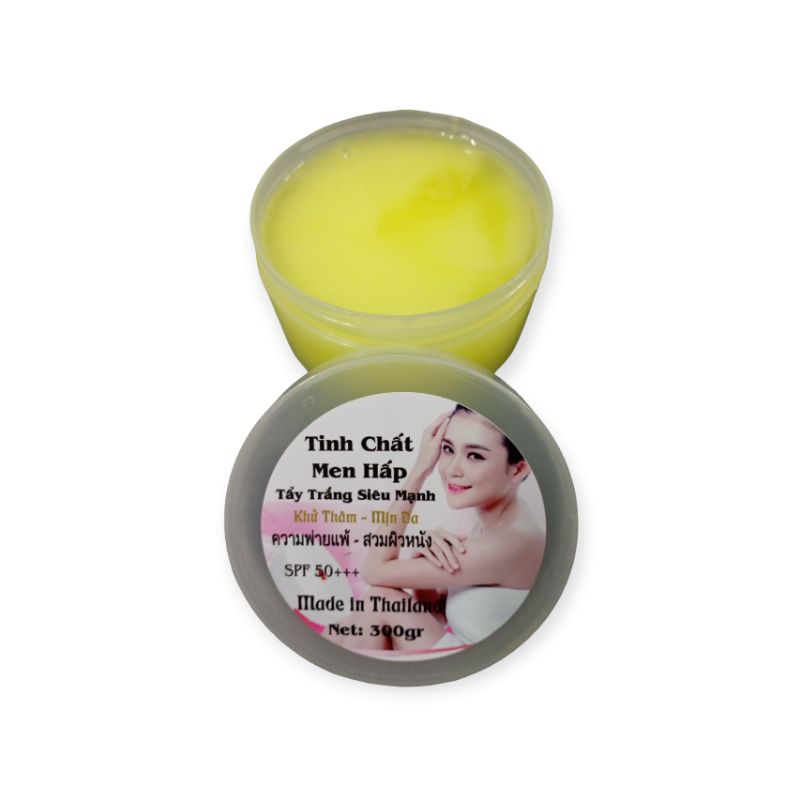 TINH CHẤT MEN HẤP TẨY TRẮNG  MẠNH KHỬ THÂM MỊN DA THAILAND HỦ 300 gam