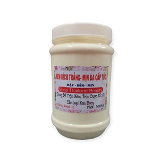 Kem kích trắng mạnh mịn da cấp tốc body hủ 500g có make up
