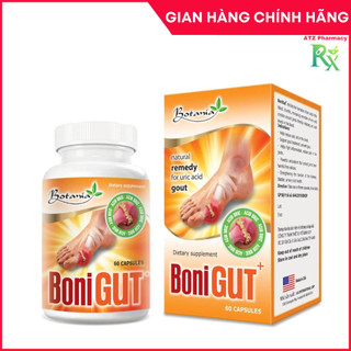 BoniGut - Hỗ trợ người bị gút, giảm acid uric, bảo vệ xương khớp, lợi tiểu (60 viên) - ATZ Pharmacy