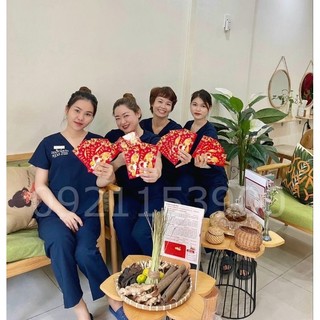 Đồng phục spa màu xanh đen