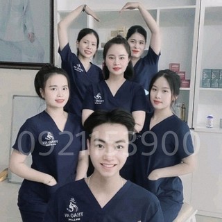 Đồng phục spa màu xanh đen