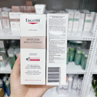 [Mã COSBAUH3 giảm 8% đơn 300K] Kem dưỡng trắng da ban đêm Eucerin UltraWHITE+ SPOTLESS 50ml