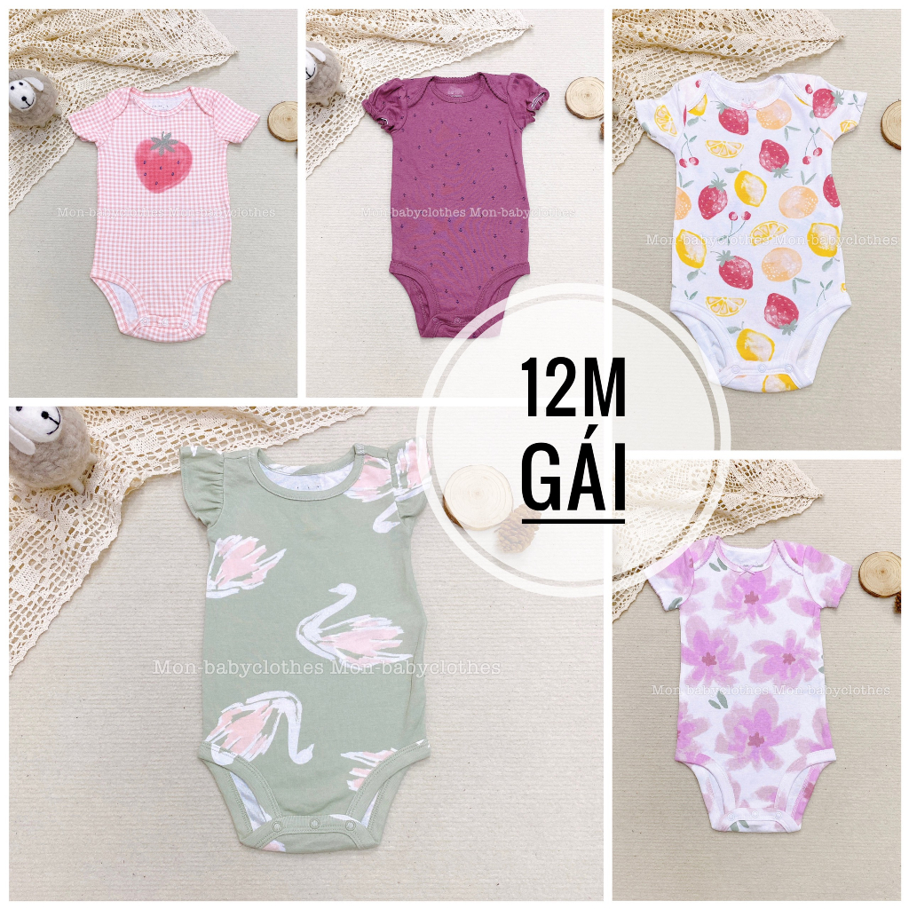 BODY cộc tay 9-12 tháng BÉ GÁI -Link 2