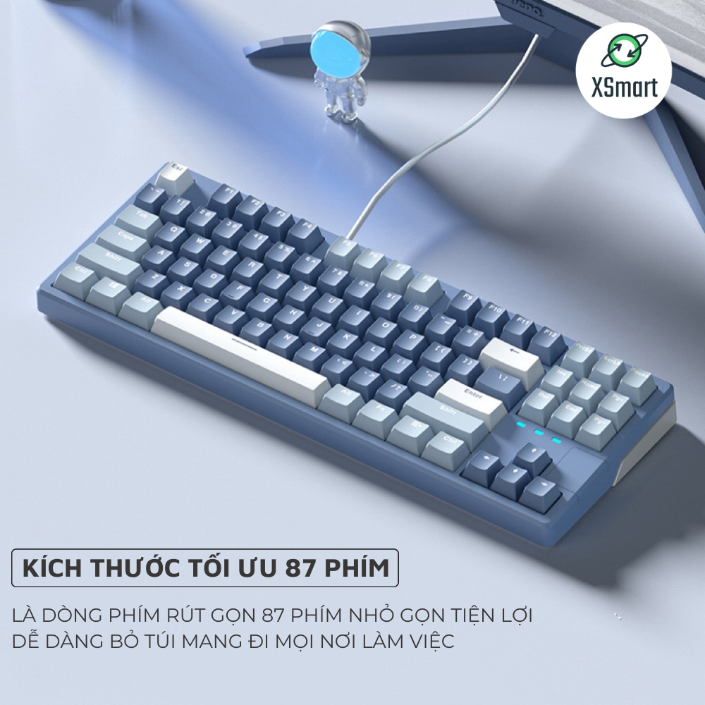 Bàn Phím Cơ Máy Tính Gaming MECHANICAL X87 LED 25 Chế Độ Trục Cơ White Switch | BigBuy360 - bigbuy360.vn