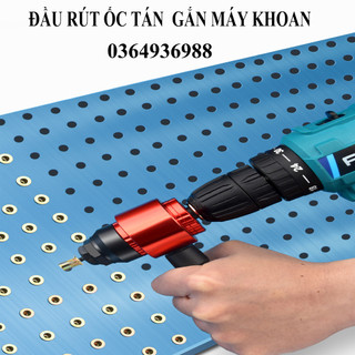 Đầu kít rút ốc tán lắp máy vặn bulong,khoan pin kèm đầu M3-M8