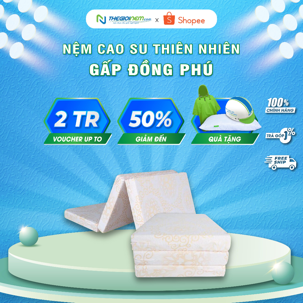 Nệm Gấp Cao Su Đồng Phú
