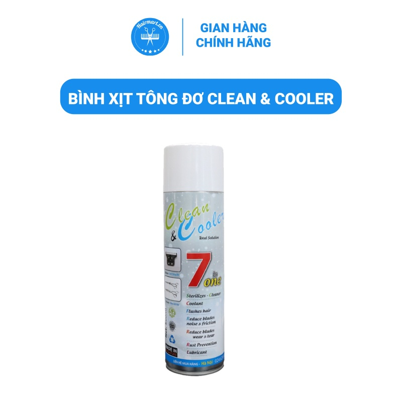 Bình xịt tông đơ Clean & Cooler nhập khẩu chính hãng Hàn Quốc công dụng 7in1 - Hair Mart