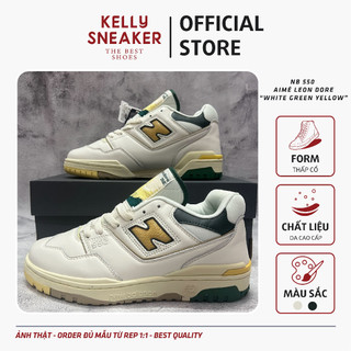Giày thể thao sneaker nb 550 màu vàng be - bản cao cấp
