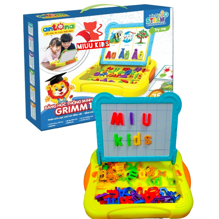 ( Tặng Bút Viết Bảng) Bảng Nam Châm Đa Năng Cho Bé Làm Quen Với Chữ Cái Cơ Bản Và Tập Ghép Vần